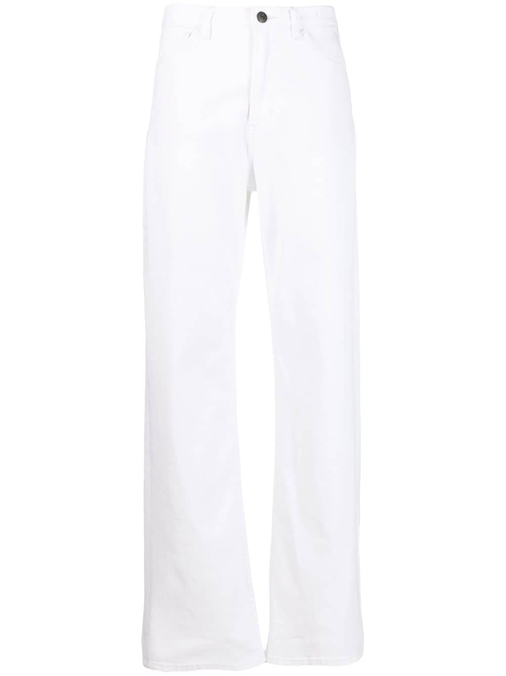 3x1 mid-rise wide-leg jeans - white
