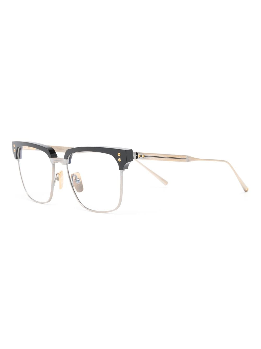Shop Dita Eyewear Square-framed Glasses In Gold