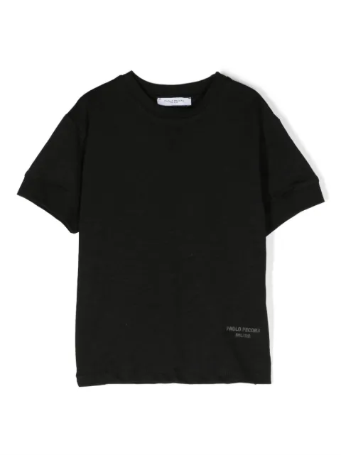 Paolo Pecora Kids logo-print crew-neck cotton T-shirt