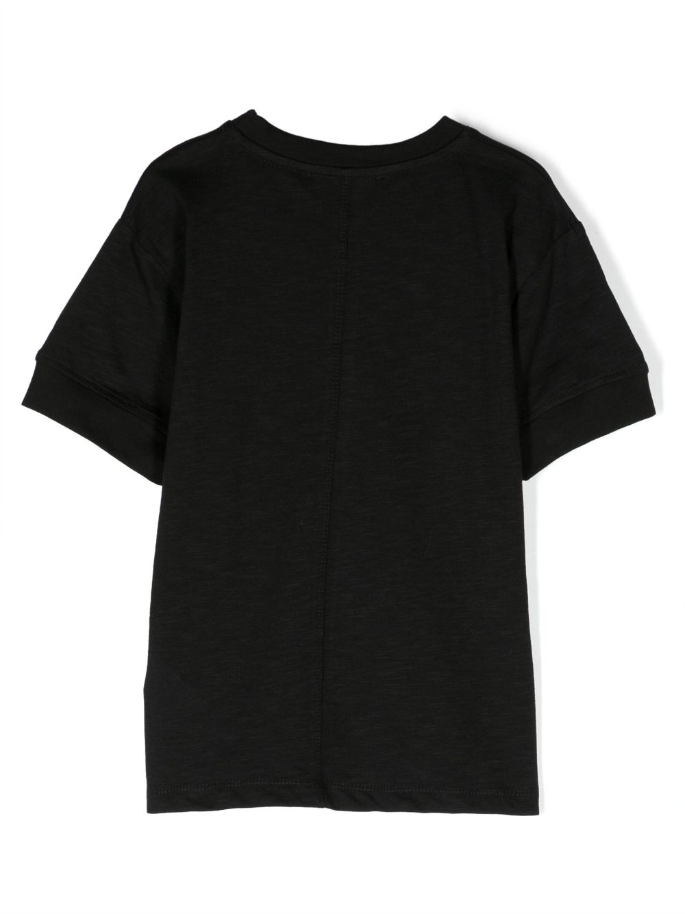 Shop Paolo Pecora Logo-print Crew-neck Cotton T-shirt In Schwarz