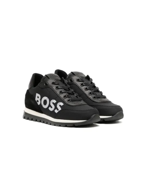BOSS Kidswear logo-print low-top sneakers