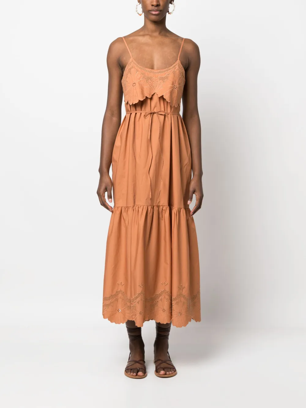 TWINSET tieredskirt Shift Dress Farfetch