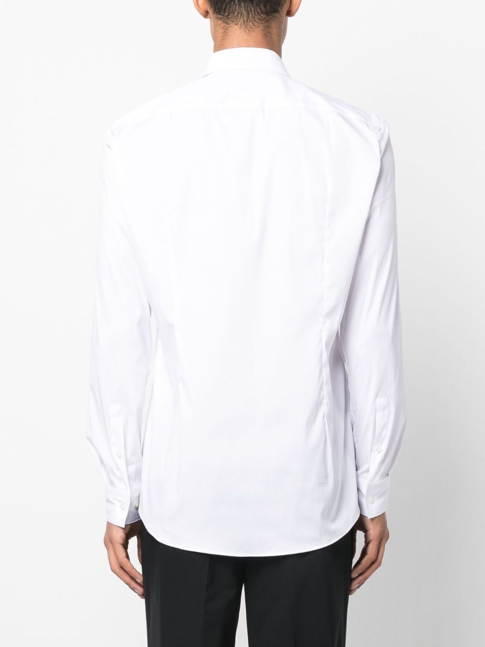 Shop Hugo Boss Long-sleeve Buttoned Shirt In White