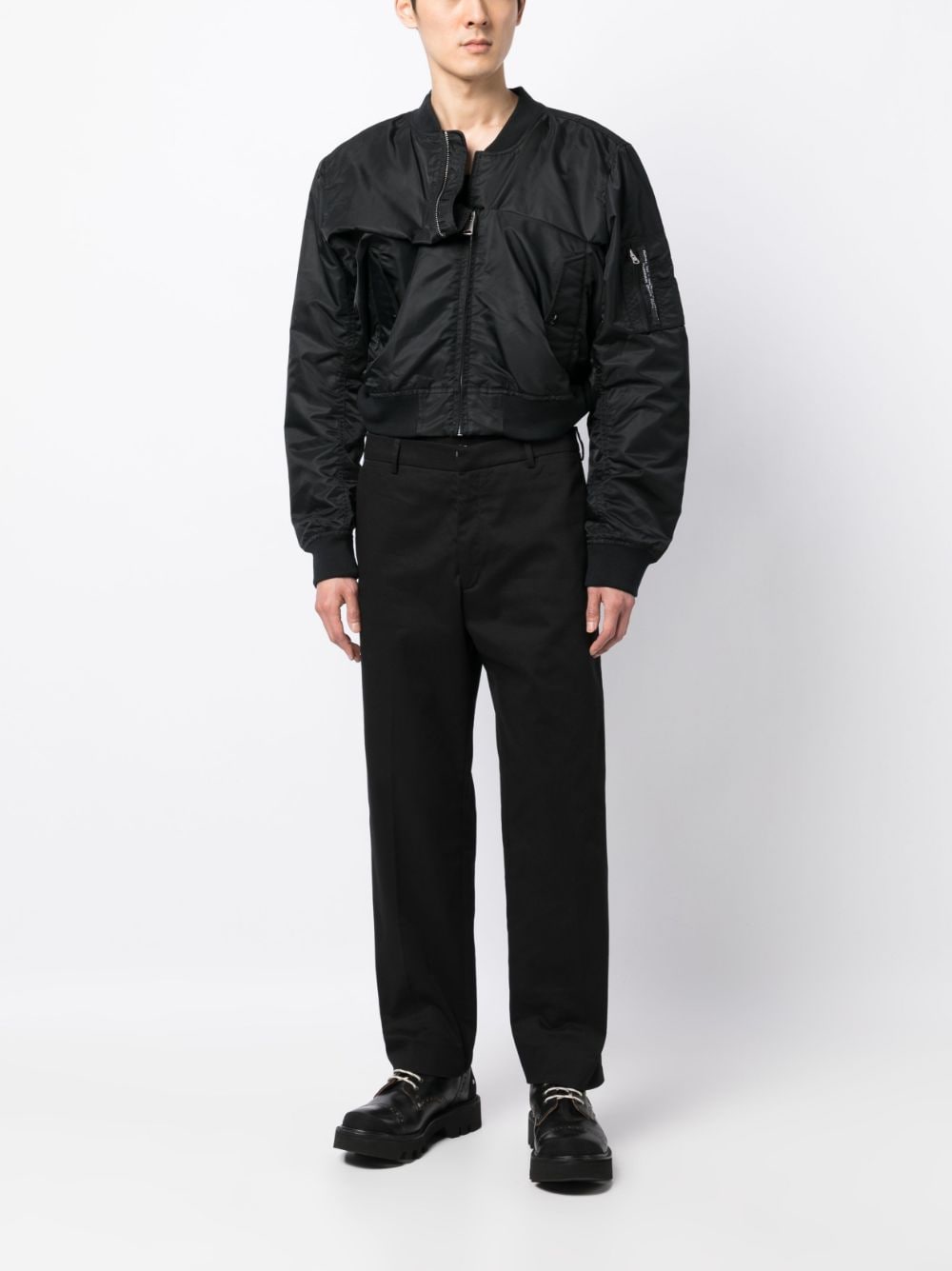 Marina Yee Folded zip-up Bomber Jacket - Farfetch