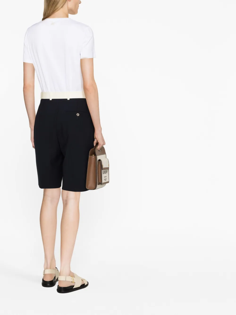 Max Mara T-shirt met logoprint Wit