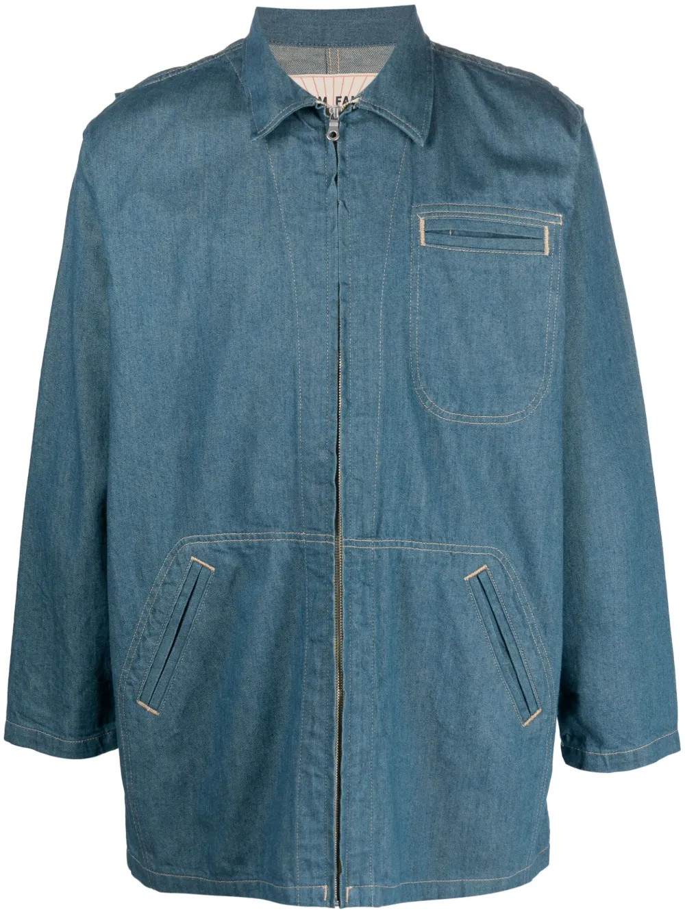 Levi's: Made & Crafted zip-up denim shirt jacket