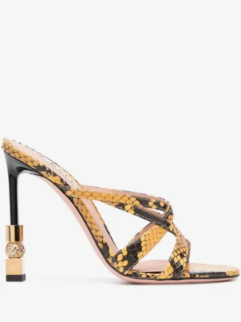 Bally 110mm snakeskin-print sandals