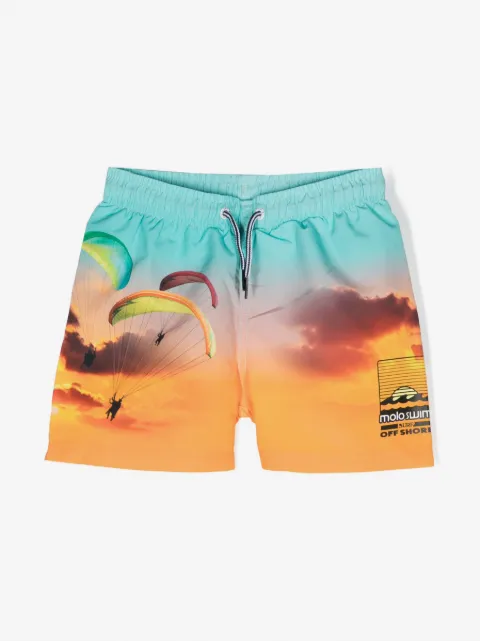 Molo short de bain à imprimé graphique