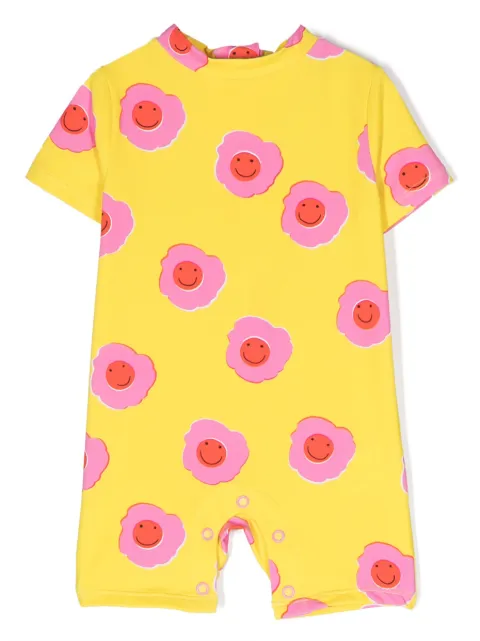 Stella McCartney Kids traje de baño con estampado floral