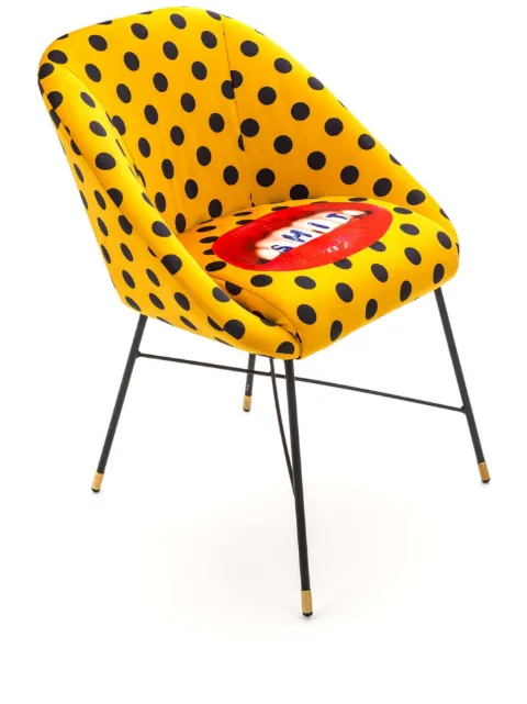 Seletti polka-dot padded chair