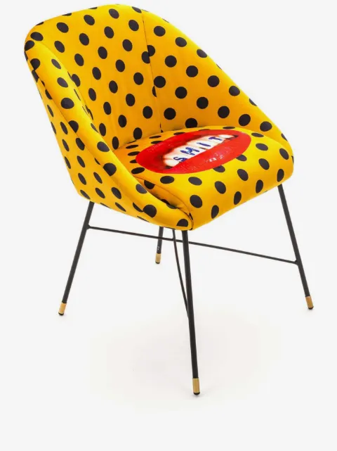 Seletti polka-dot padded chair