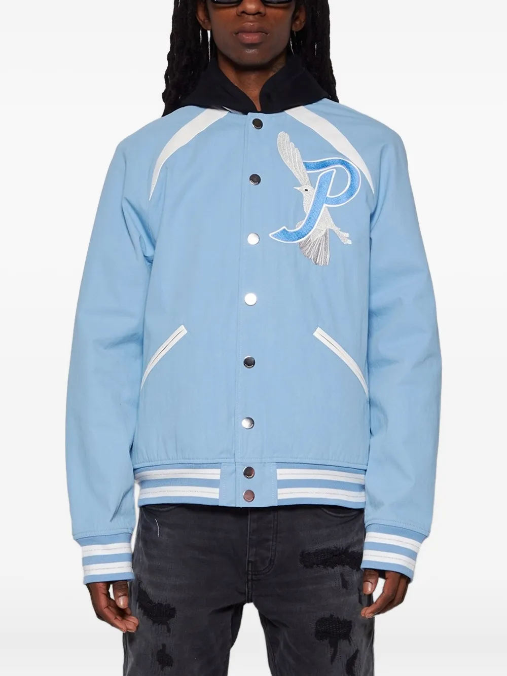 3paradis Embroidered Bomber Jacket In Animal Print