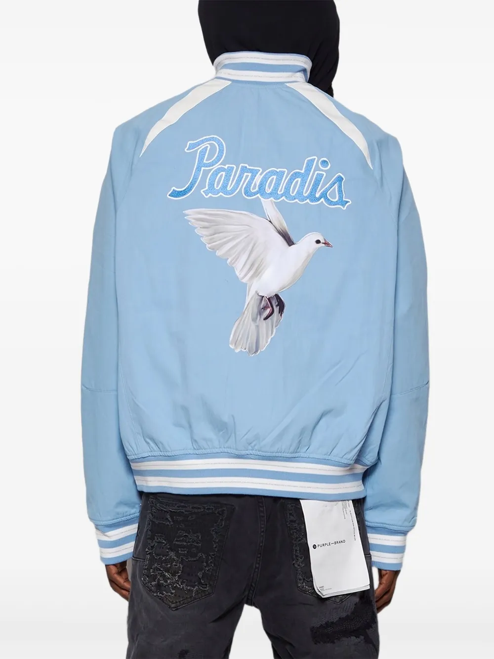 3paradis Embroidered Bomber Jacket In Animal Print