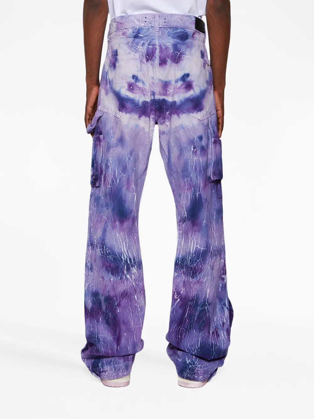 AMIRI Cracked tie-dye Carpenter Jeans | Purple | FARFETCH