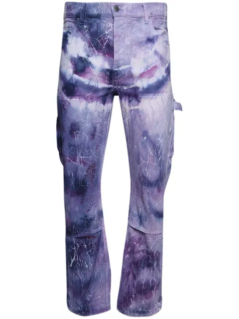AMIRI Cracked tie-dye carpenter jeans