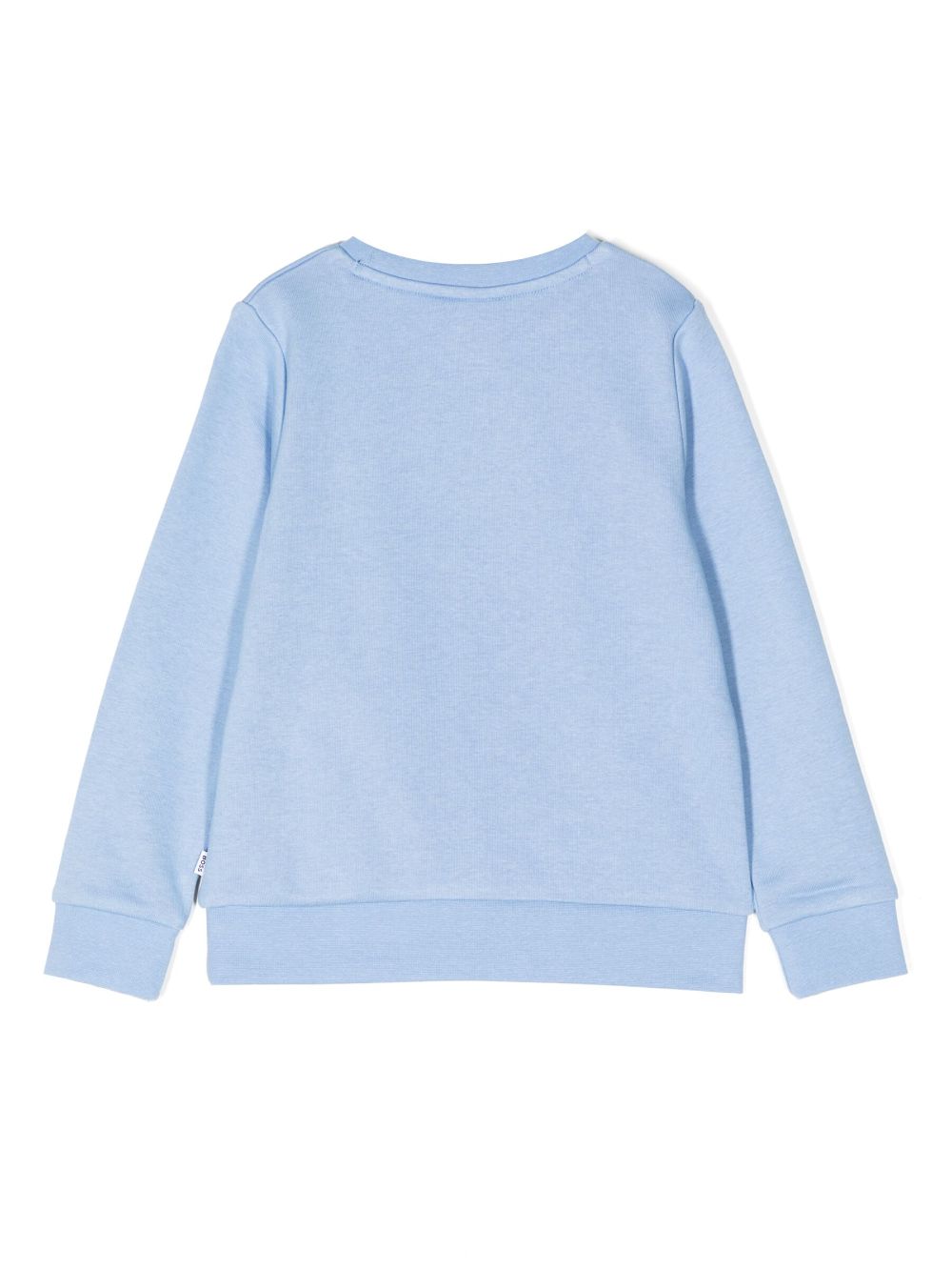 BOSS Kidswear Sweater met logoprint - Blauw