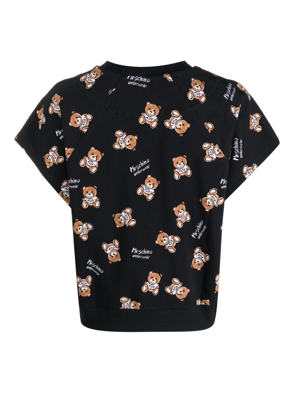 Moschino T-shirt met teddybeerprint - Zwart