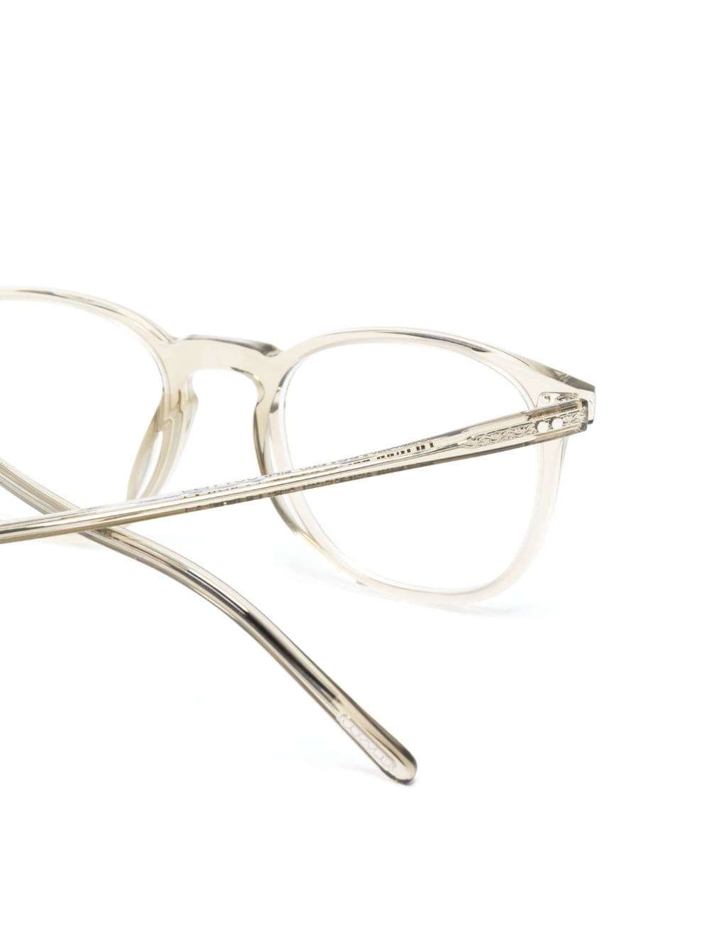 Shop Oliver Peoples Finley Square-frame Glasses In Grey