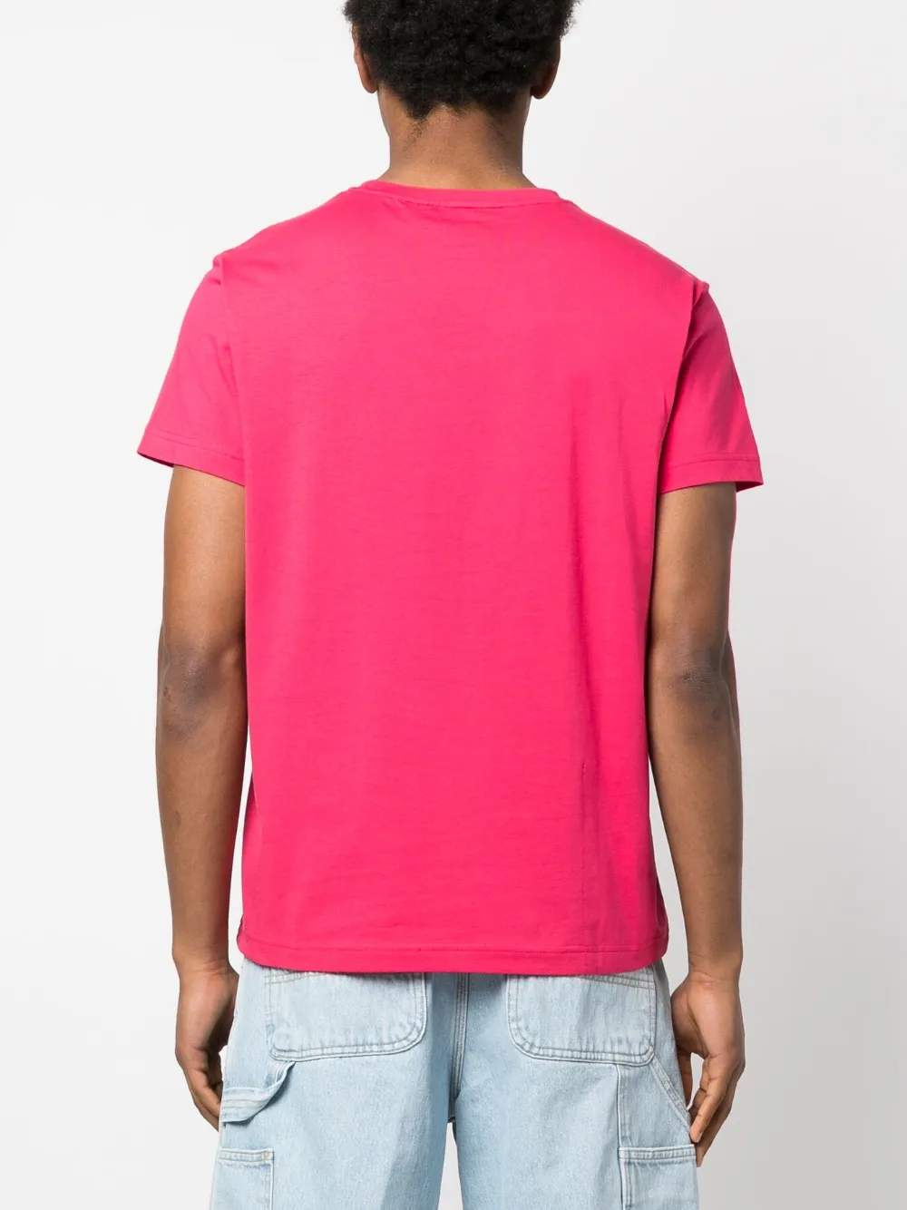 K-way Logo-patch Short-sleeve T-shirt In Pink