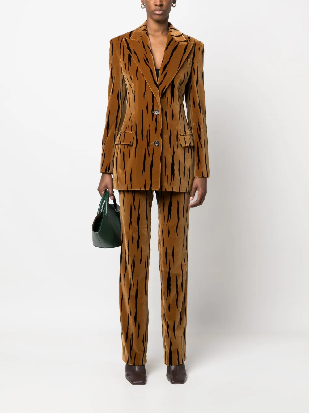 Bally Blazer met dierenprint - Bruin
