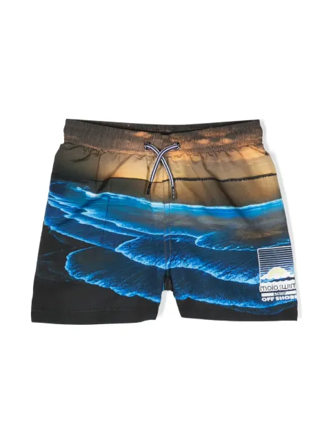 Molo ocean-motif swim shorts