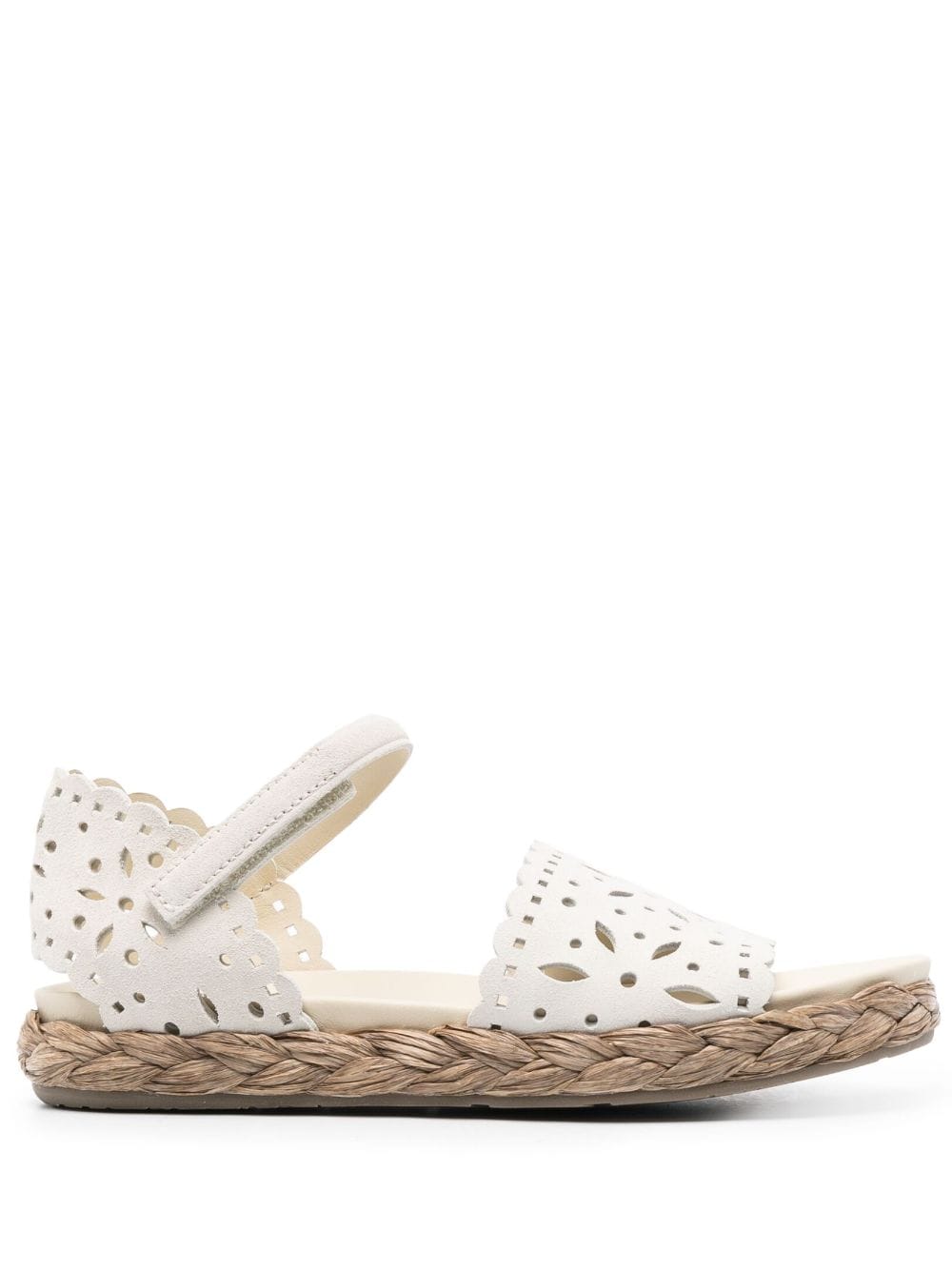 Pedro Garcia Jema Perforated-design Sandals In White | ModeSens