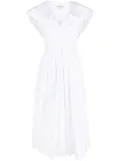 Alexander McQueen flared cotton shirtdress - White