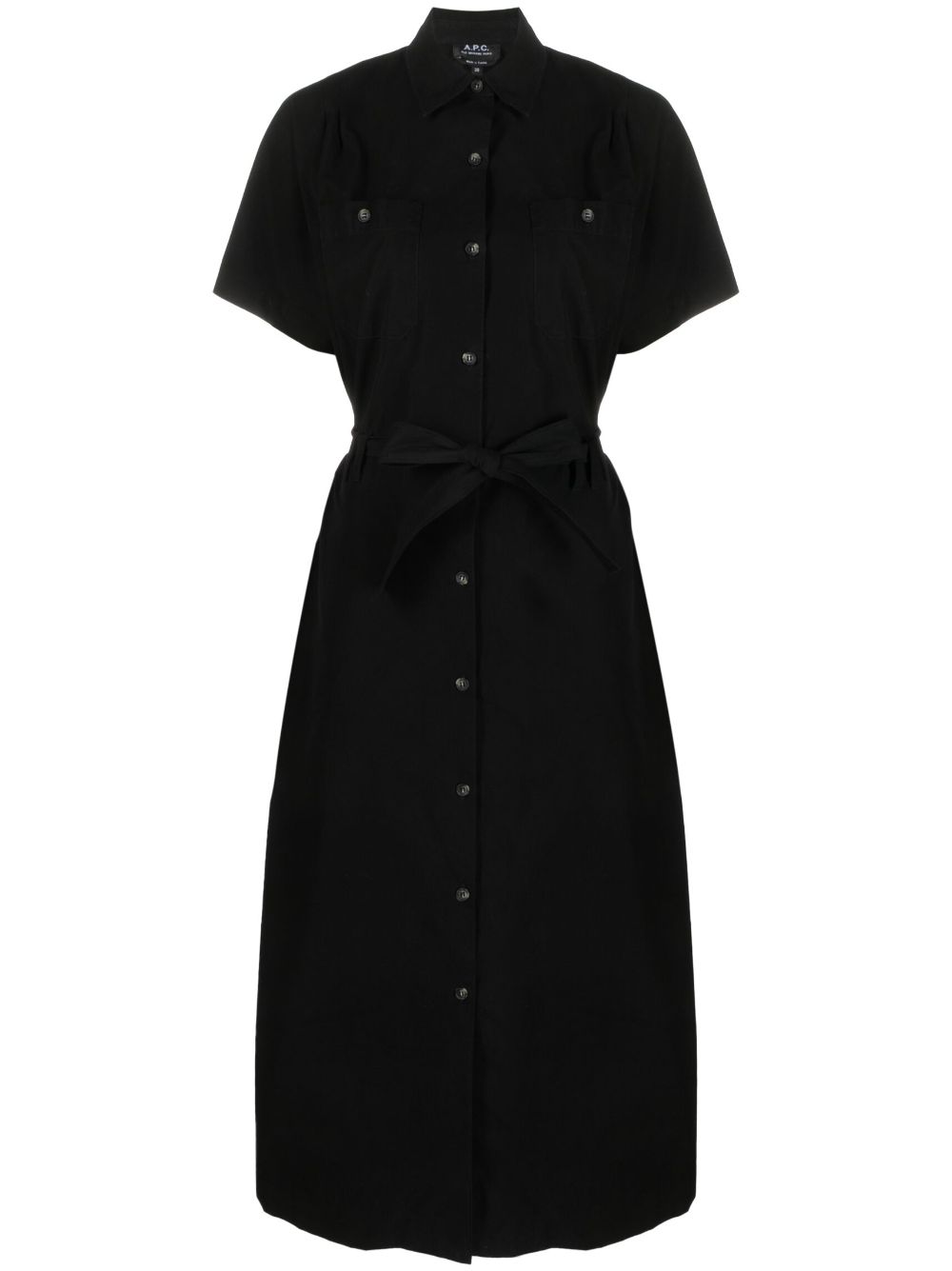 APC SHORT-SLEEVE SHIRT MIDI DRESS