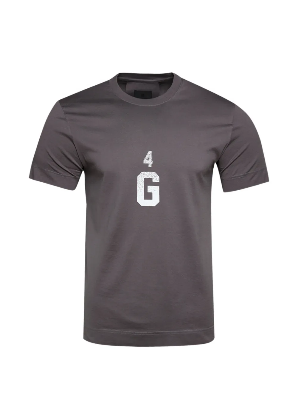 Givenchy Schmales T-Shirt mit grafischem Print - Grau