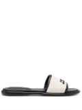 ISABEL MARANT Vikee logo-embroidered sandals - Neutrals