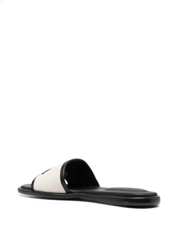 ISABEL MARANT Vikee logo-embroidered Sandals | Neutrals