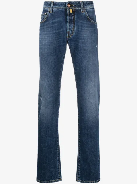 Jacob Cohën distressed-effect straight-leg jeans