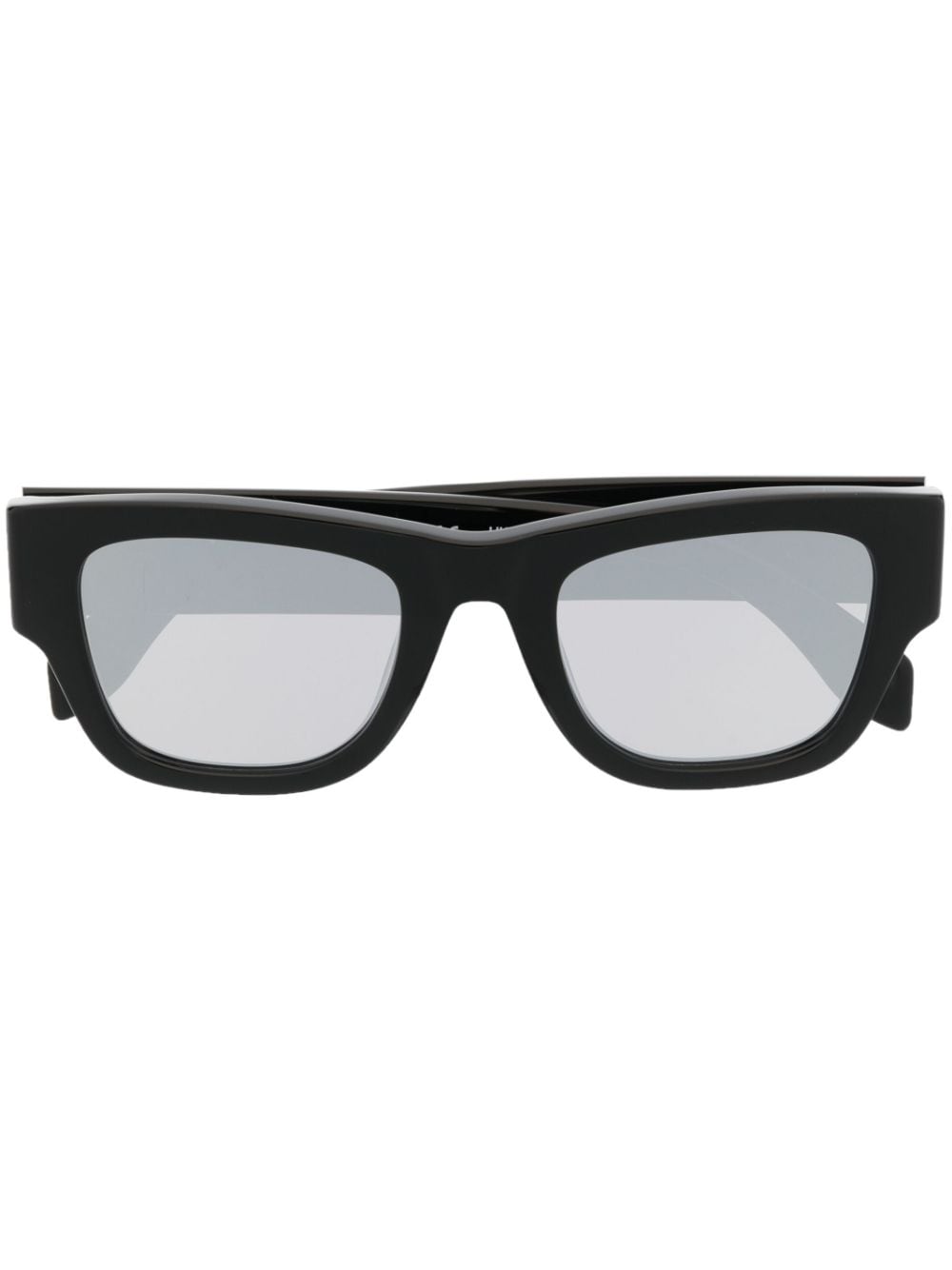 Square Tinted Full-Rim Sunglasses for Women and Men, Black