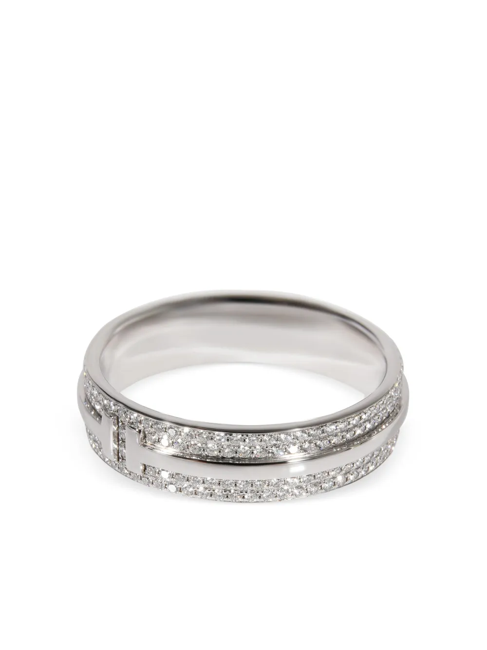 Tiffany & Co. Pre-Owned 18kt white gold Tiffany T diamond ring | Women | Image 2