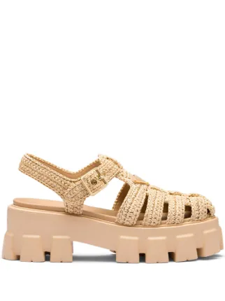 Prada deals raffia sandals