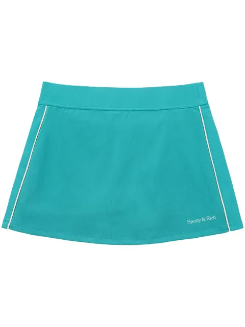 Sporty & Rich falda corta con logo estampado