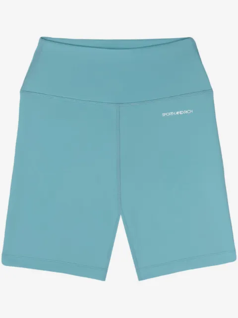 Sporty & Rich shorts biker con logo estampado