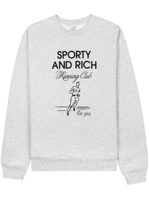 Sporty & Rich Running Man graphic-print sweatshirt 