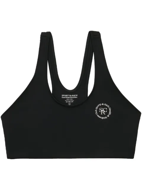 Sporty & Rich bra deportivo con logo estampado