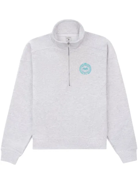 Sporty & Rich zip-up cotton sweatshirt