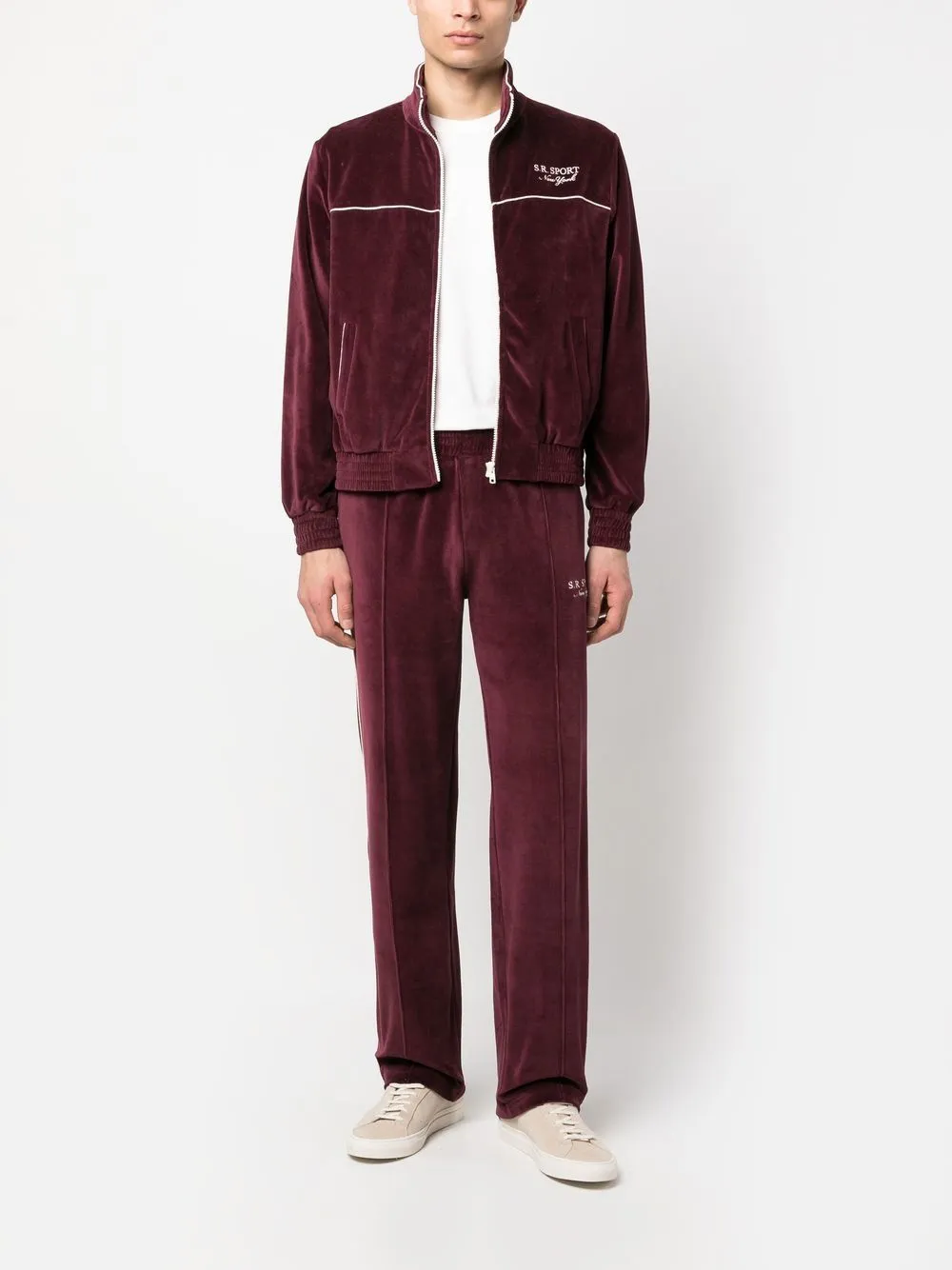 Sporty & Rich SR Sport Velour Track Jacket - Farfetch