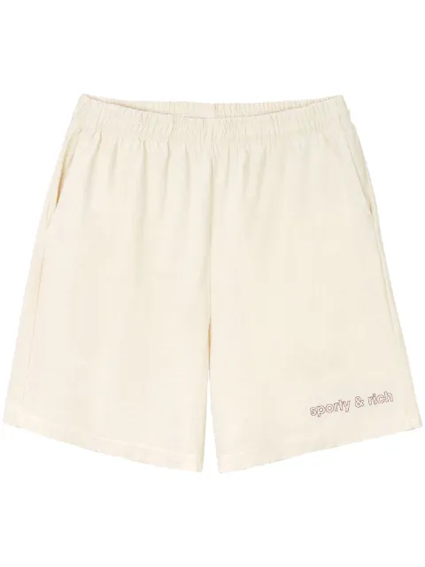 Sporty & Rich shorts con logo bordado