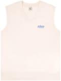 Sporty & Rich Prince embroidered-logo vest - Neutrals