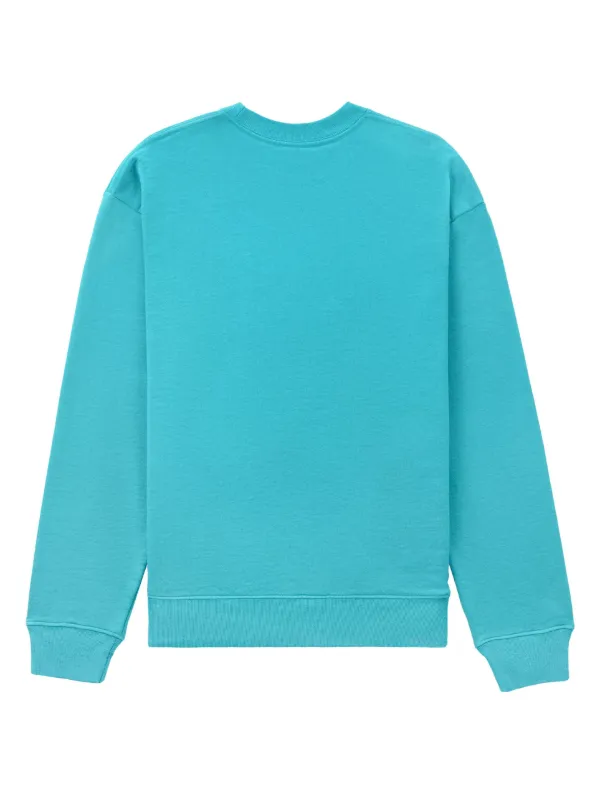 Sporty Rich slogan-print crew-neck Sweatshirt Blue FARFETCH JO
