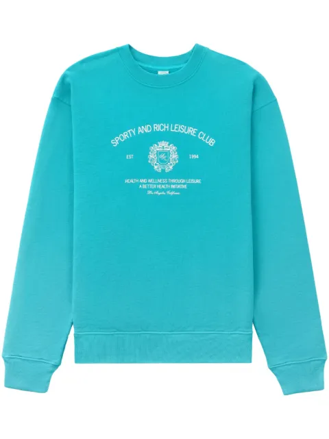 Sporty & Rich slogan-print crew-neck sweatshirt 