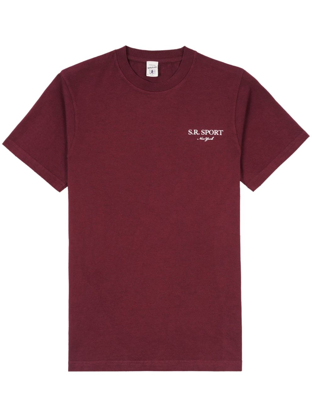 Sporty And Rich Wimbledon Logo-print T-shirt In Red