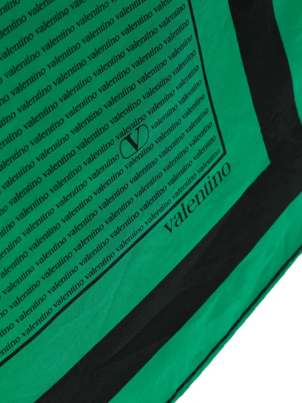 Valentino Garavani Pre-Owned 1980s レオパード シルクスカーフ Valentino Garavani Pre-Owned 1980s レオパード シルクスカーフ