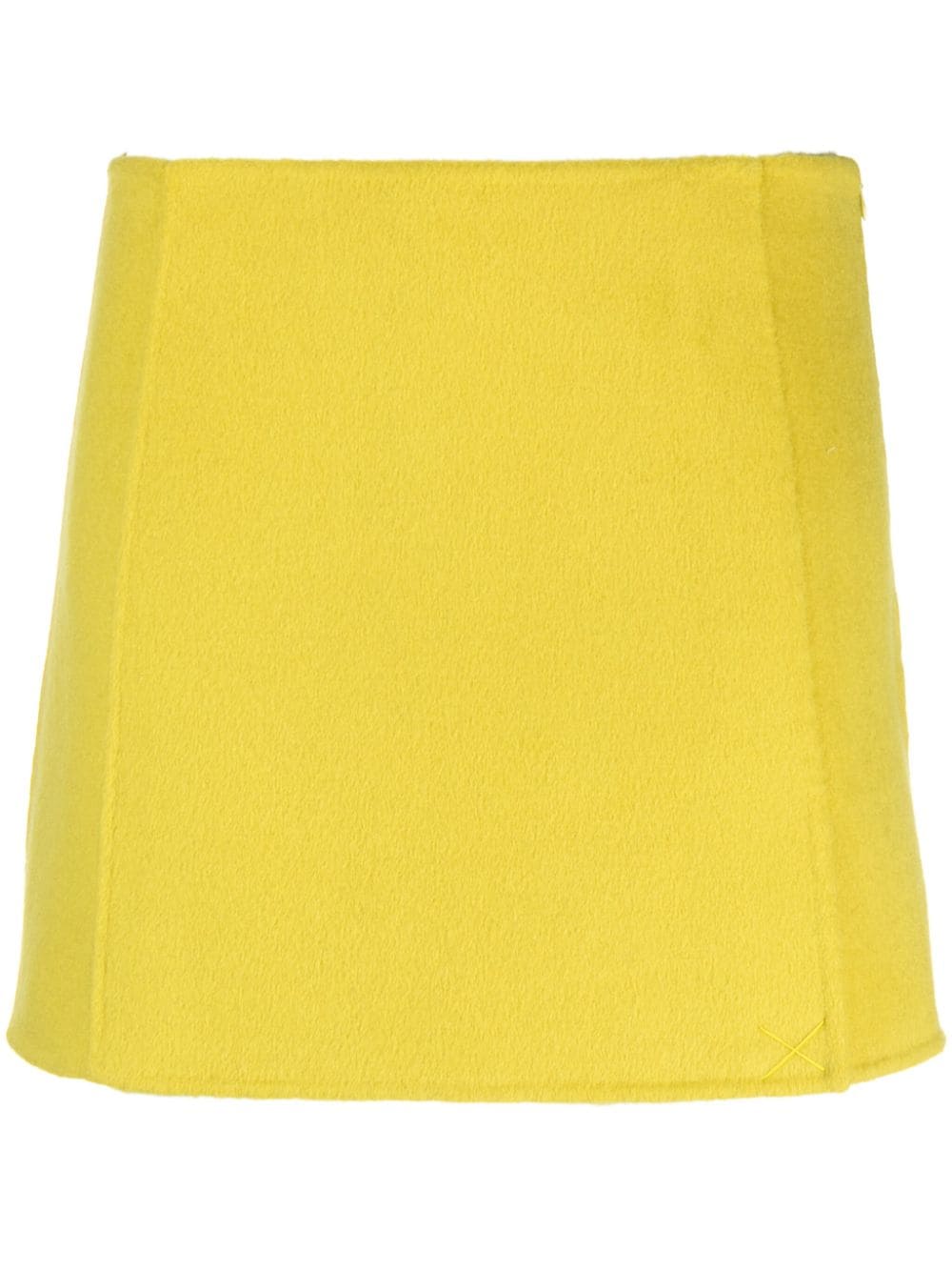 P.a.r.o.s.h Wool Mini Skirt In Gelb