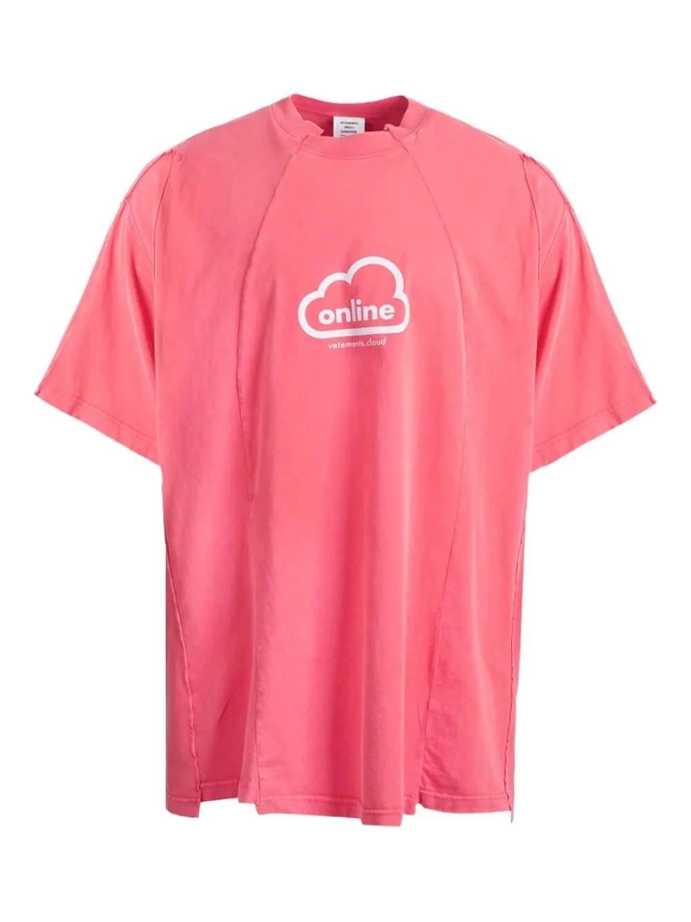 VETEMENTS Cloud-print T-shirt | Red | Image 1