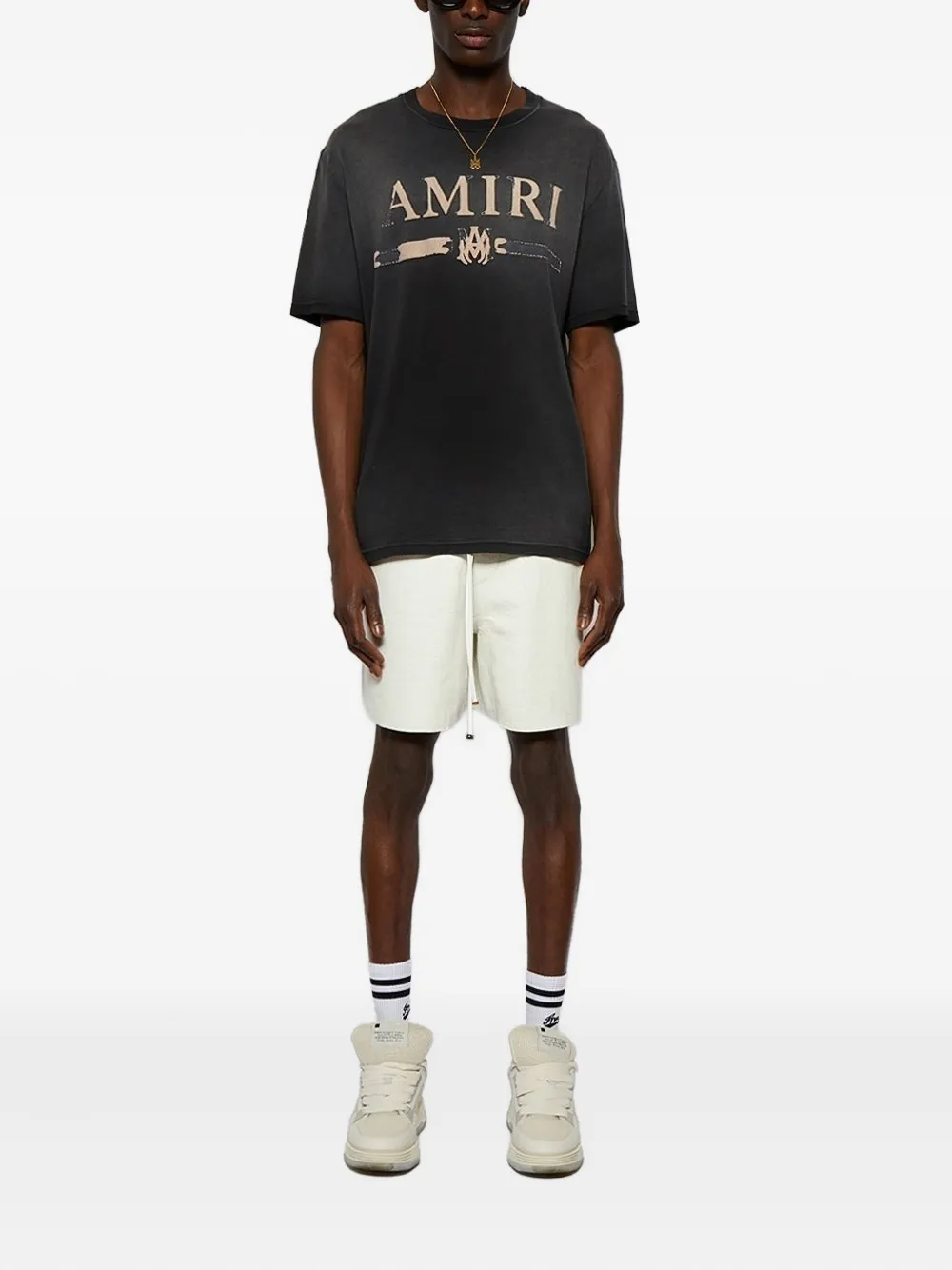 AMIRI leather shorts - Wit